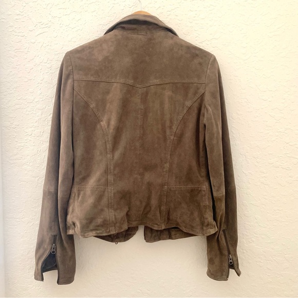 Free People 100% Suede Leather Moto Jacket - Picture 8 of 12